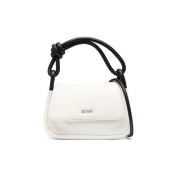 GANNI Knot Flap Over Tote Bag