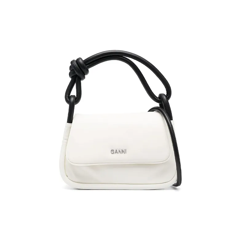GANNI Knot Flap Over Tote Bag-0