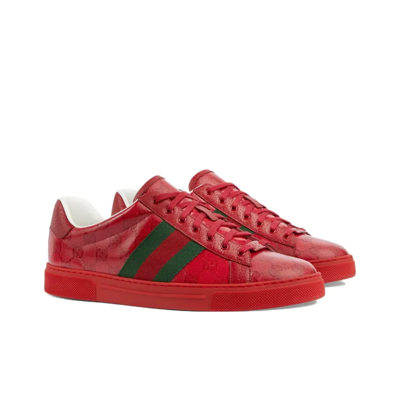 GUCCI Ace 'GG Crystal Canvas Red'-1