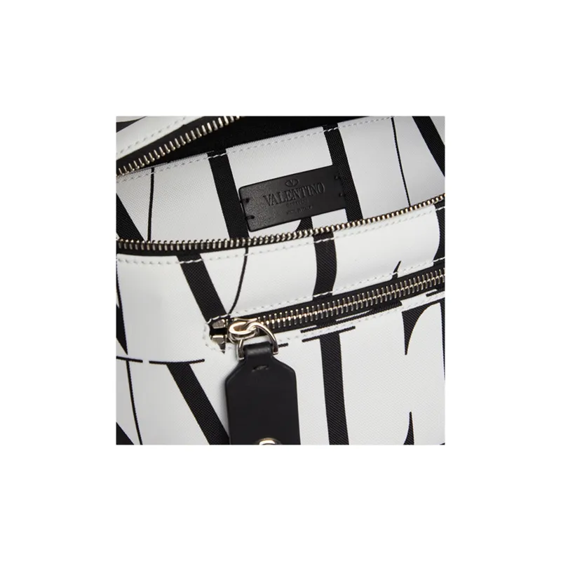 Valentino Nylon Sling Bags One Shoulder Crossbody Fanny Pack Men's White-3