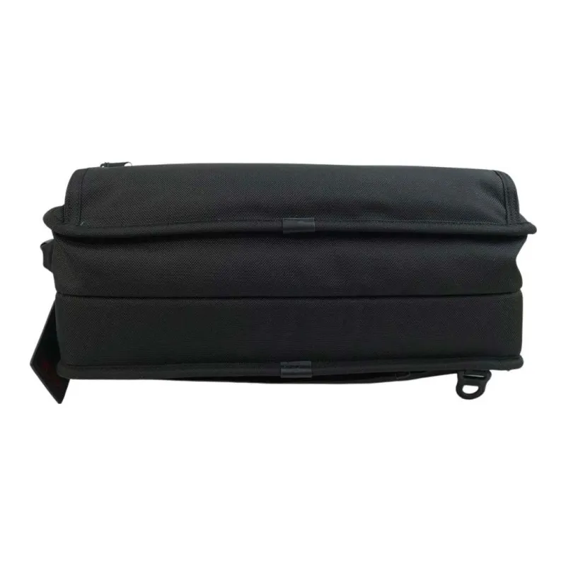 TUMI Elastic Nylon With Cow Leather Briefcase Portable One Shoulder Crossbody Laptop Bag Large Size Men's Black-2