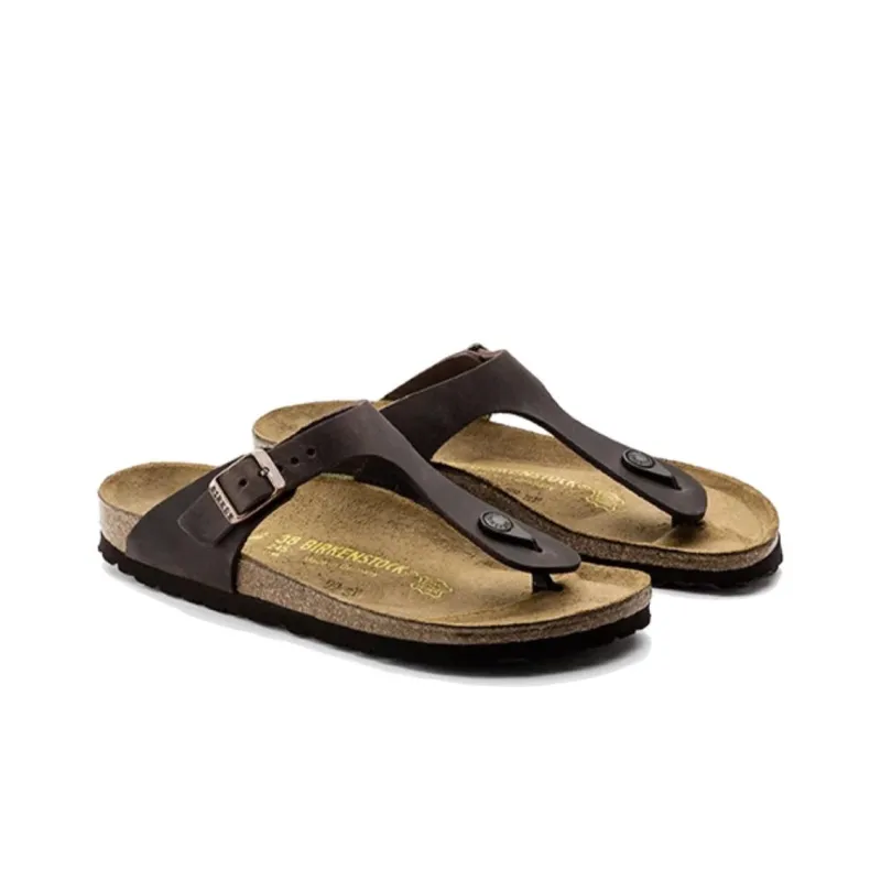 Birkenstock Gizeh Flip Flops Unisex Brown Narrow Fit-2