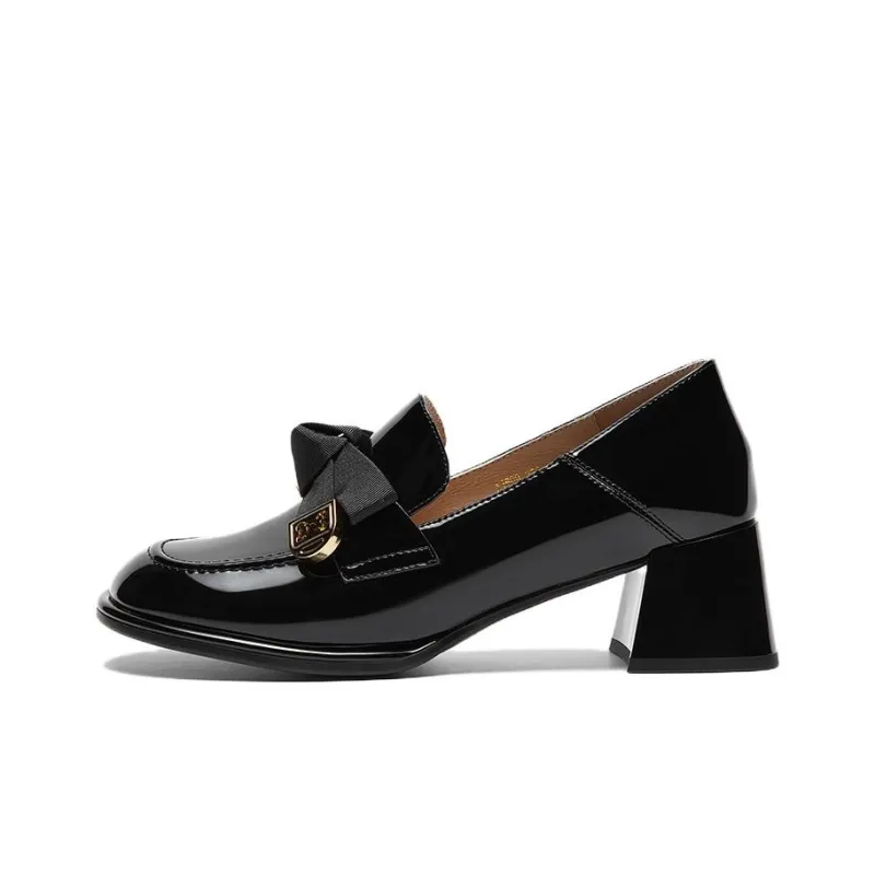 BASTO Loafers Women's Low Top Black/Brown-0