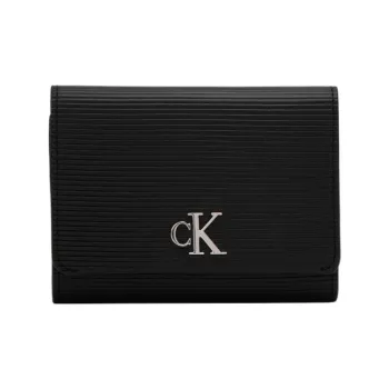 CALVIN KLEIN Cow Leather Wallet Women's Black