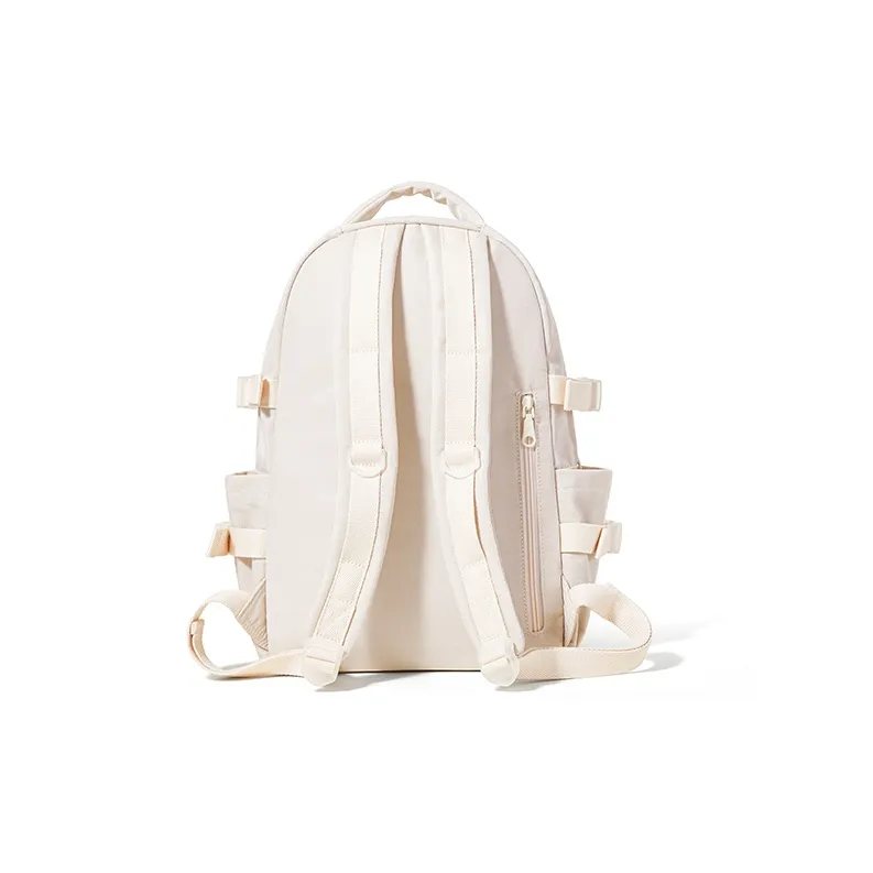 Sound For Life Polyester Backpack Large Size Women's Ecru-3