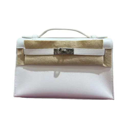 HERMES Mini Kelly Generation 1 Swift Leather Kelly Bag Handbags Regular Women's New White