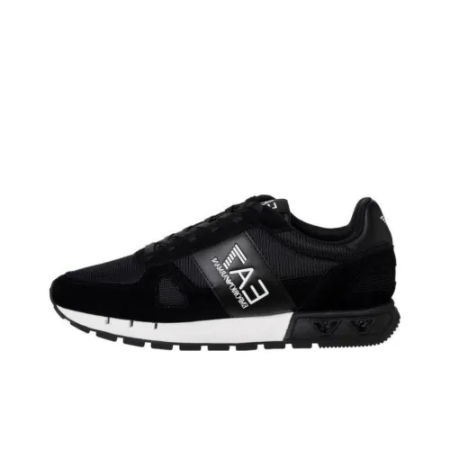 EMPORIO ARMANI Logo Printed Panelled Lace Up Sneakers
