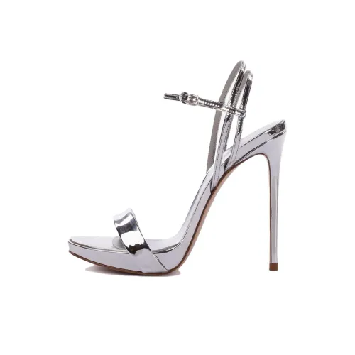 Le Silla Gwen 132mm Metallic-effect Sandals