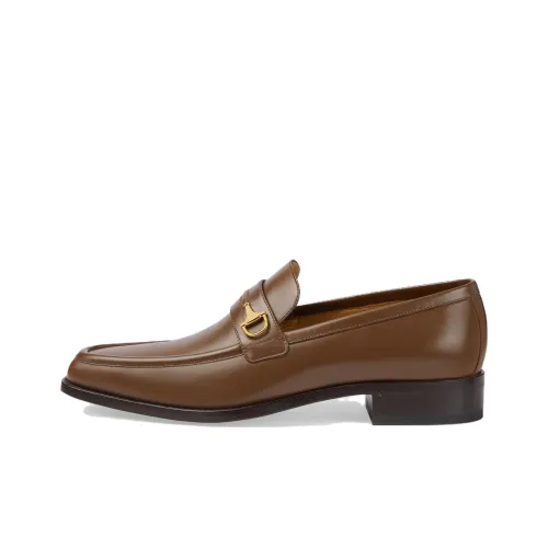 GUCCI Horsebit Loafers Men's Brown