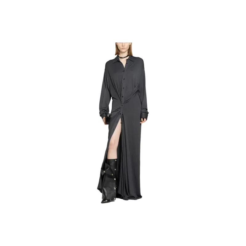Y/Project Hook Eye Straight Hem Shirt Dress-2