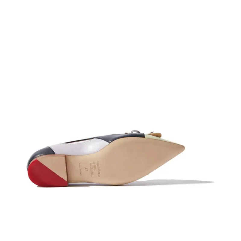SCAROSSO Bow detail Pointed toe Ballerina Shoes Women's-2