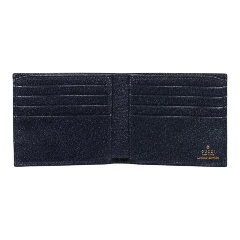 GUCCI Ophidia Canvas With Leather Wallet Men's Beige/White/Blue-2