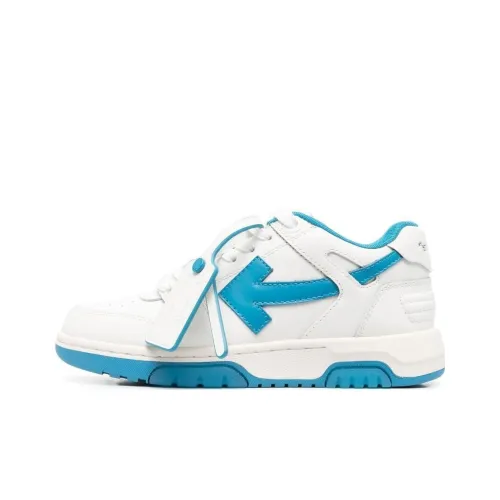 OFF WHITE Out Of Office Low Top Skateboard Shoes Women's White Blue