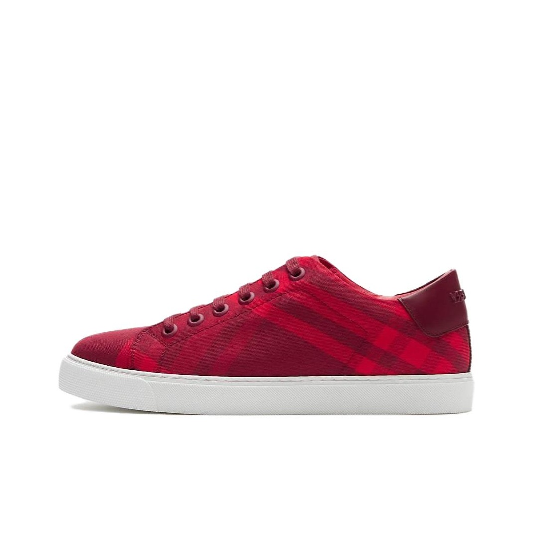 Burberry red shoes sales