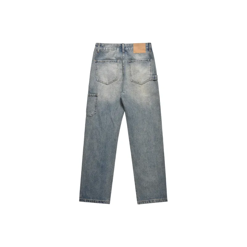 MT99 Jeans American Luxury Streetwear Unisex Vintage Blue-1
