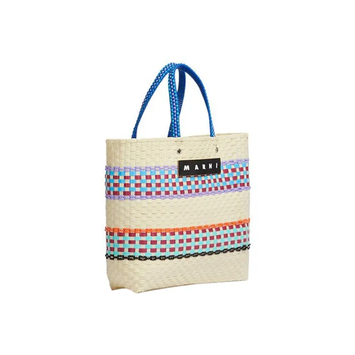 MARNI Basket Series Plastic Basket Bag Tote Bag Shopping Bag Handbag Small Size Women's Multicolor-1