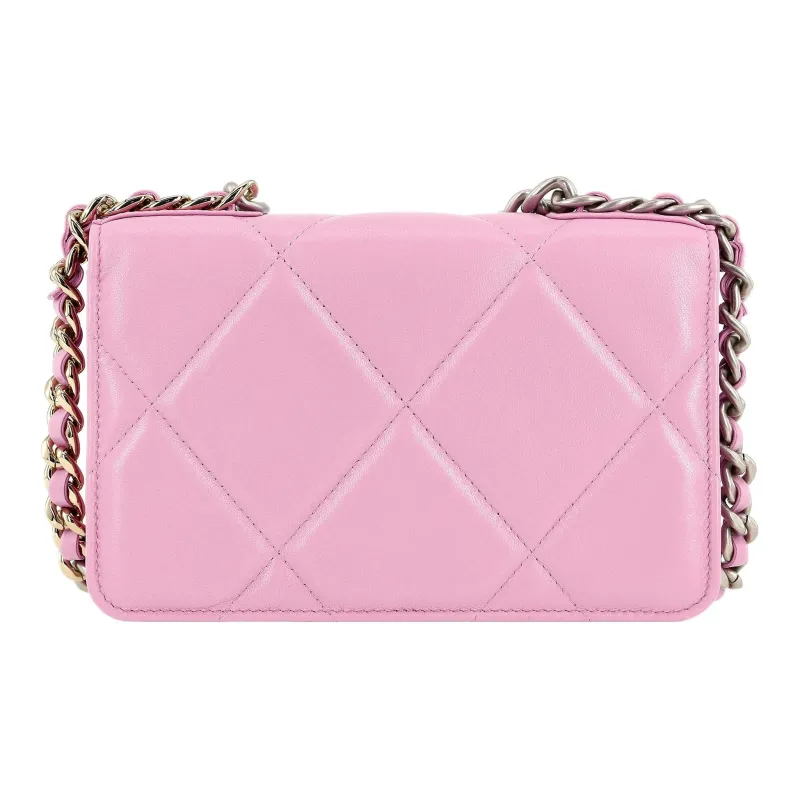 CHANEL Lambskin Handbag, Shoulder Bag, Crossbody Bag Women's Pink-2