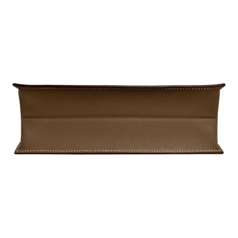 HERMES Kelly Danse Swift Leather One Shoulder Crossbody Clutches Regular Women's Elephant Gray-3