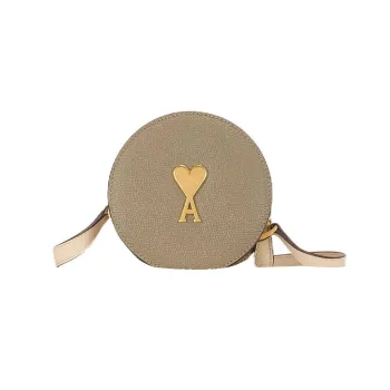 AMIPARIS Cow Leather Crossbody Bag Shoulder Bag Men's Light Brown