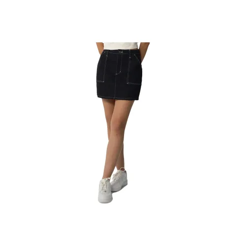 Dickies Denim Short Skirts Women's Black