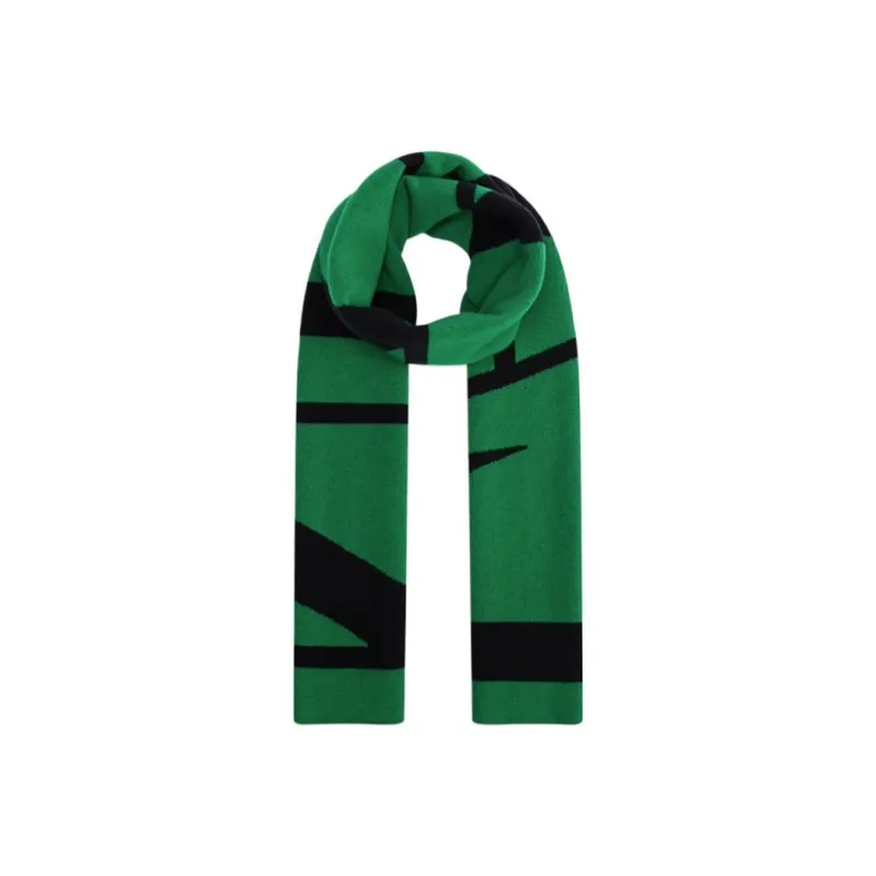 Lanvin Knit Scarves Unisex Black White Green-0