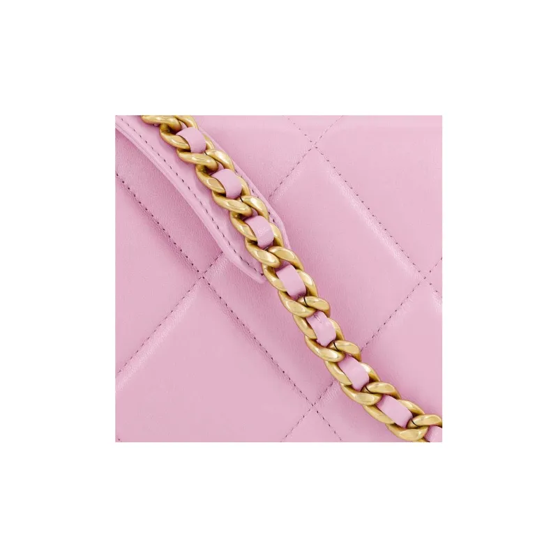 CHANEL Lambskin Handbag, Shoulder Bag, Crossbody Bag Women's Pink-5