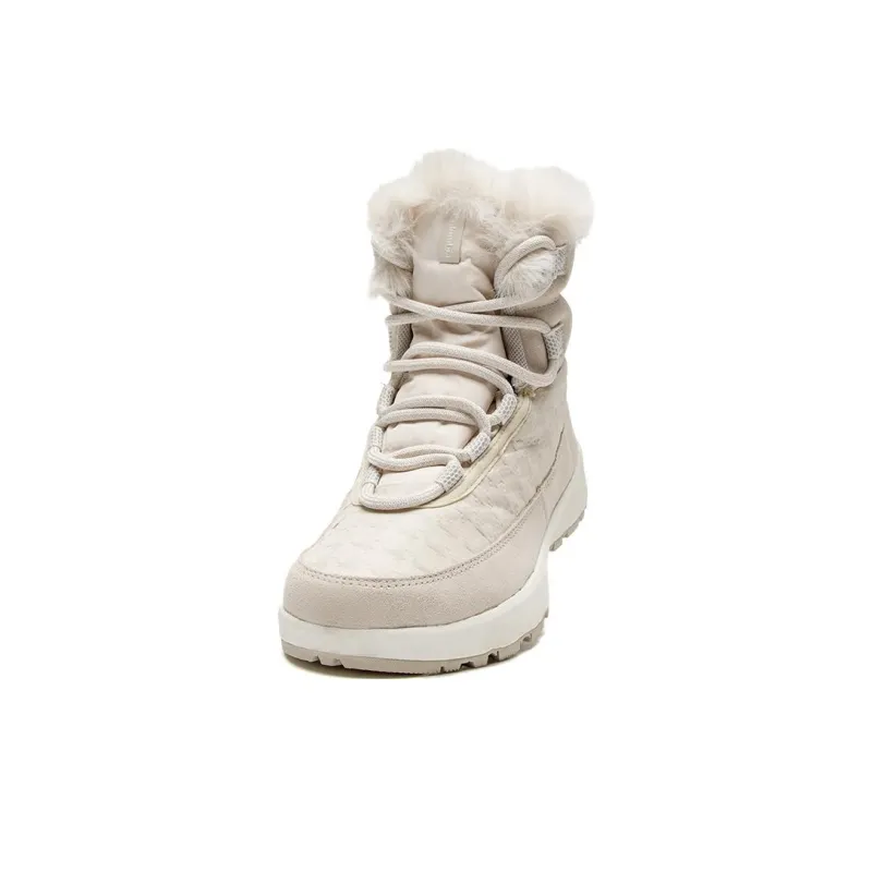 Columbia Anti Slip Wear Resistant High Top Outdoor Shoes Women's Beige-2