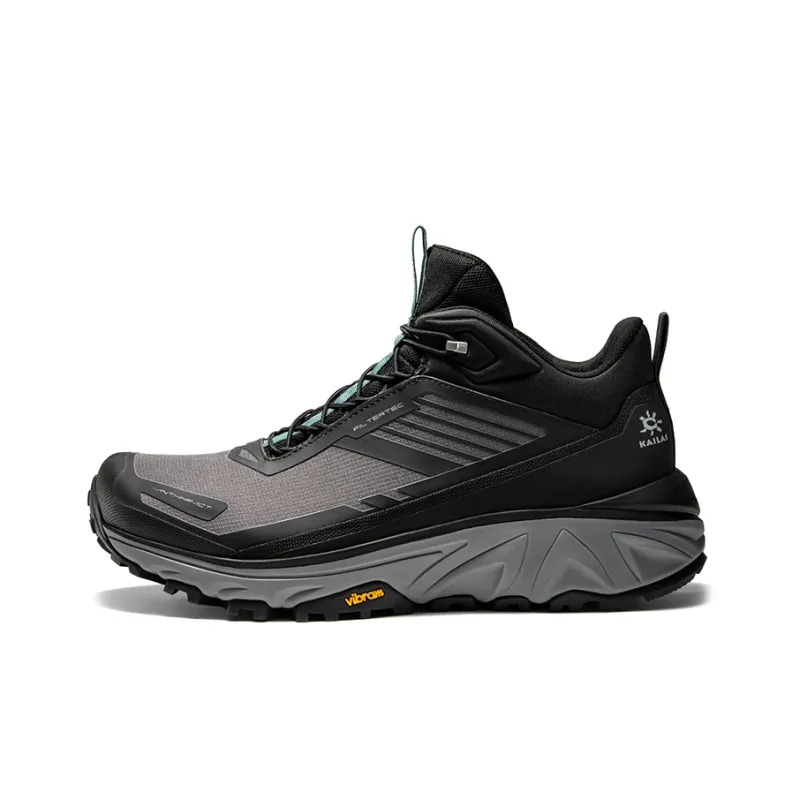 KAILAS Xingyun FLT Cushioning, Slip Resistant, Waterproof, Lightweight Mid Top Outdoor Shoes Men's Calm Night Gray-0