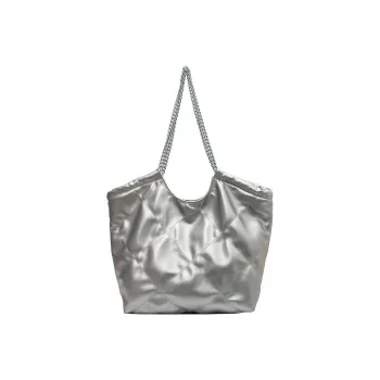 UNITE STAR PU Chain Bag Shoulder Bag Medium Size Women's Silver/Black