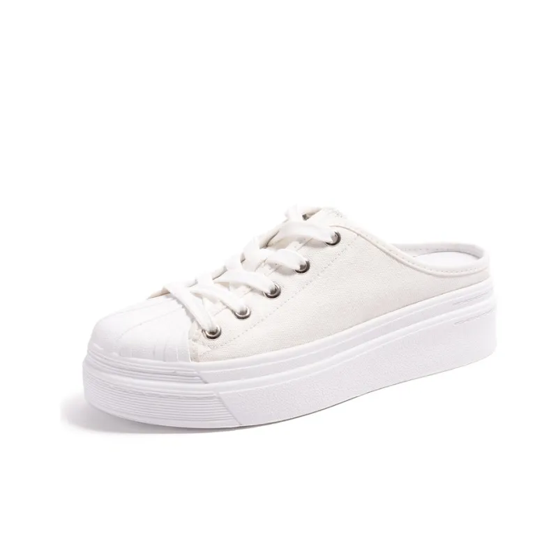 STEVE MADDEN Low-Top Canvas Shoes Women's-6