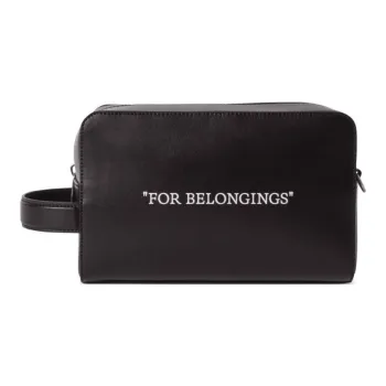 OFF-WHITE Slogan Printed Makeup Pouch