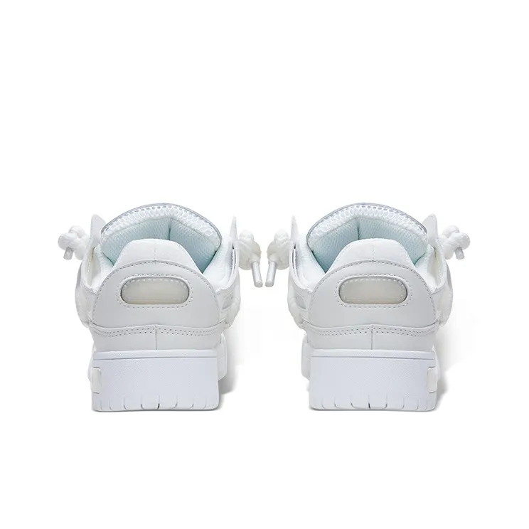 KARLIE KELLER Coverage, Abrasion Resistant, Waterproof, Slip Resistant Low Top Puffy Shoes Unisex White-4