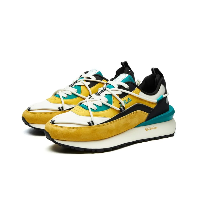 FILA FUSION Jogger DX Running Shoes Men Low Top Lemon Curry Orange/Antique White-3