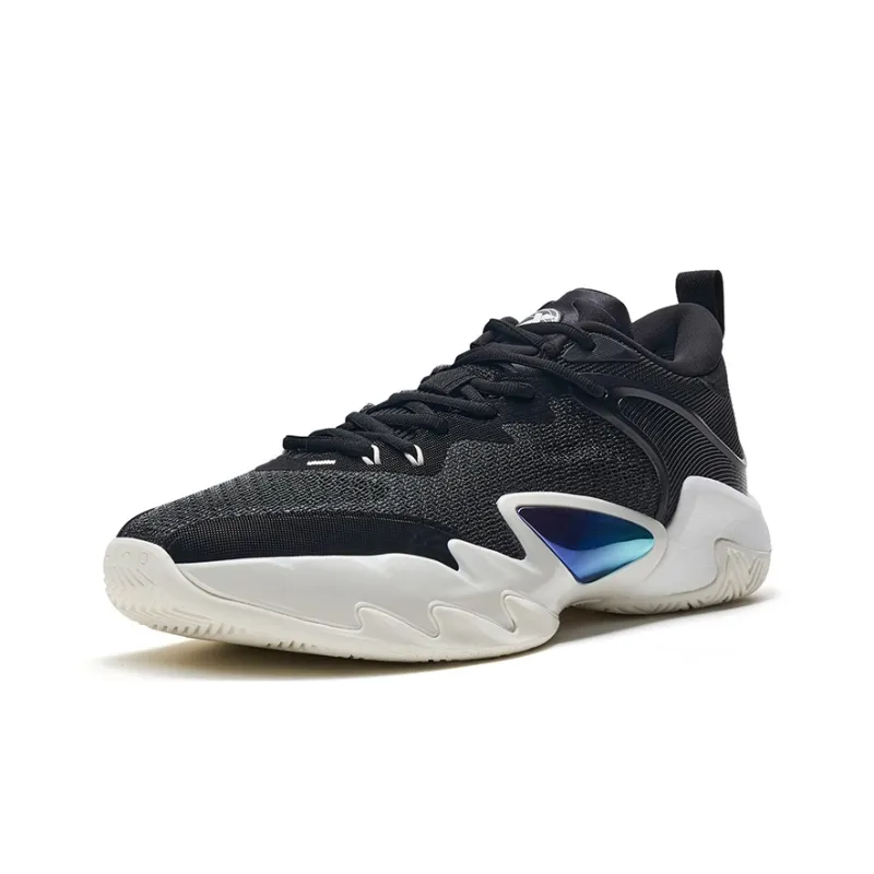 XTEP Against The Sky Generation Basketball Shoes Men Low Top Black/Sail White-1