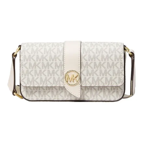 MICHAEL KORS Coated Canvas Envelope Bag, Shoulder Bag, Crossbody Bag Extra Small Women's Cream