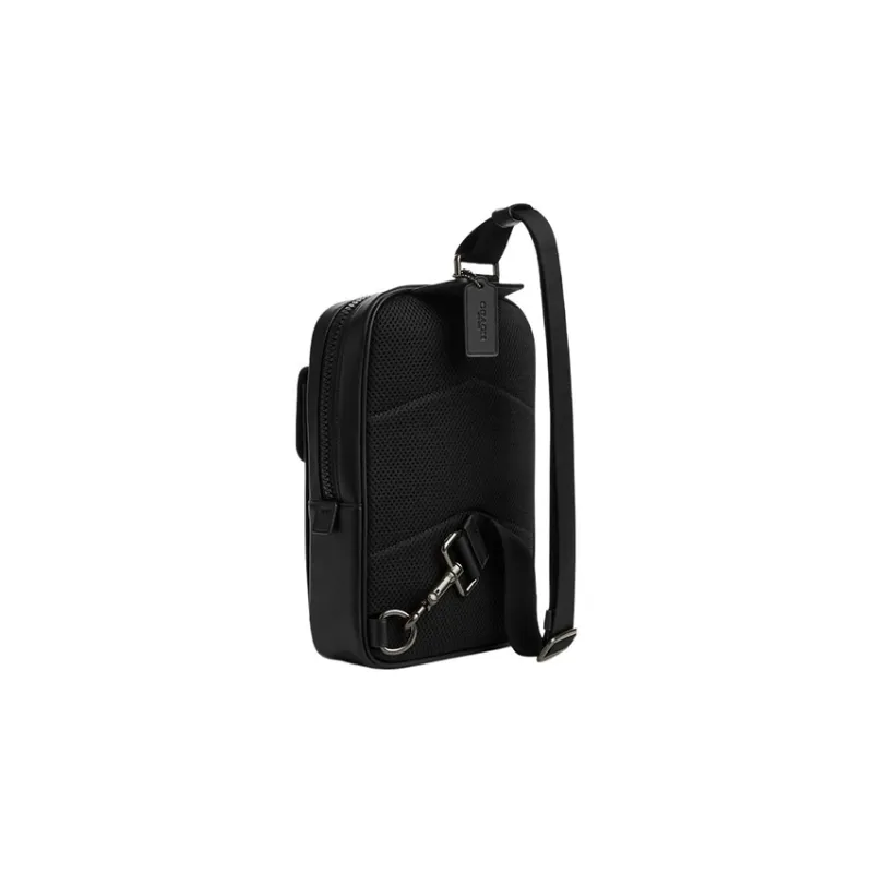 COACH Canvas With Smooth Calfskin Shoulder Bag Crossbody Bag Fanny Pack Sling Bags Small Size Men's Camouflage-1