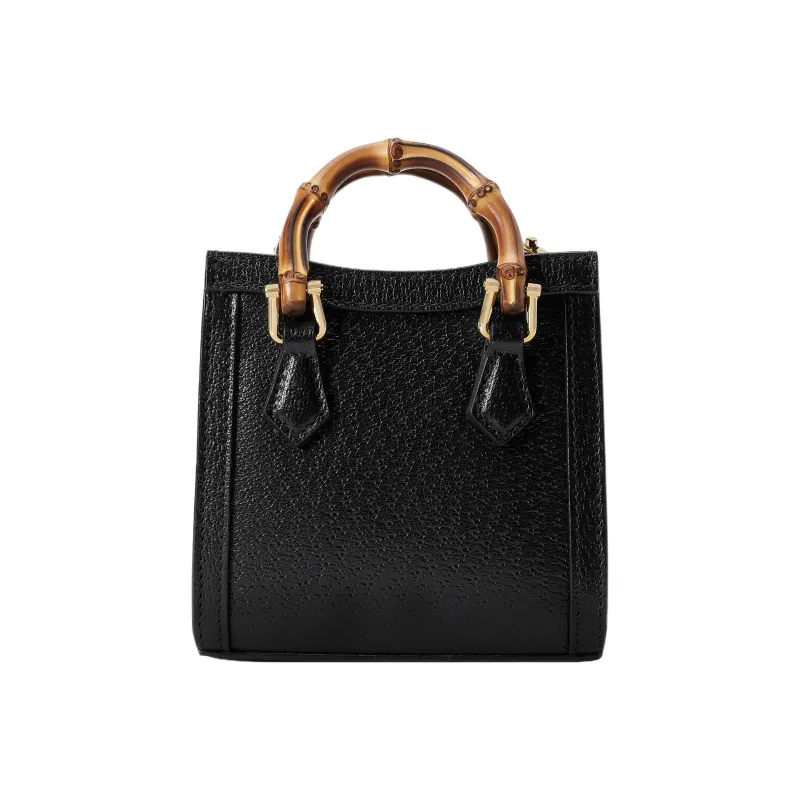 GUCCI Diana Leather Shoulder Bag, Crossbody Bag, Handbag Mini Women's Black-3