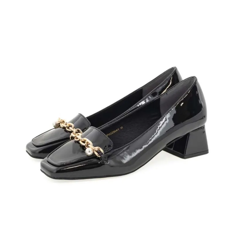 RANDA Cotton Casual Single Shoes 4cm Women's-7