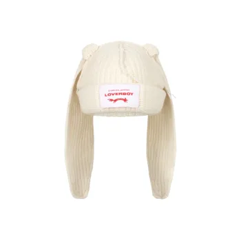 CHARLES JEFFREY Knitted Yarn Beanies Unisex White