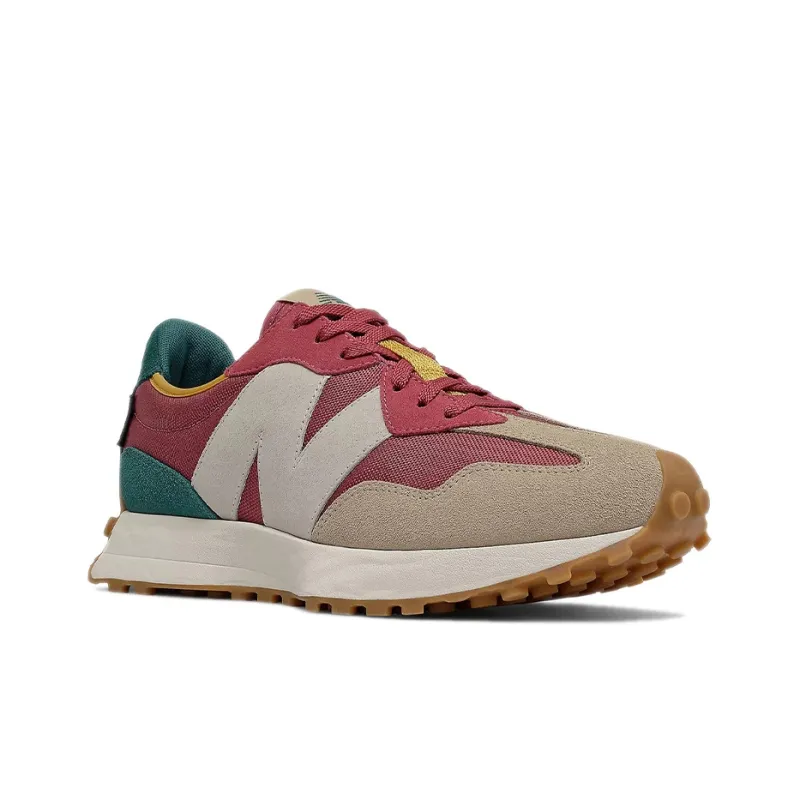 New Balance 327 Bordeaux Tan Teal-2