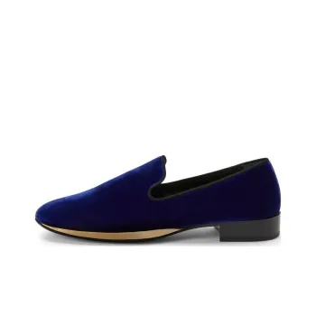 Giuseppe Zanotti Gz Flash Metallic detail Velvet Loafers