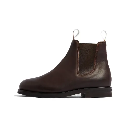 SCAROSSO William III Leather Chelsea Boots