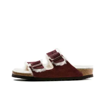 Birkenstock Arizona Shearling Suede Leather Narrow Fit 'Port'