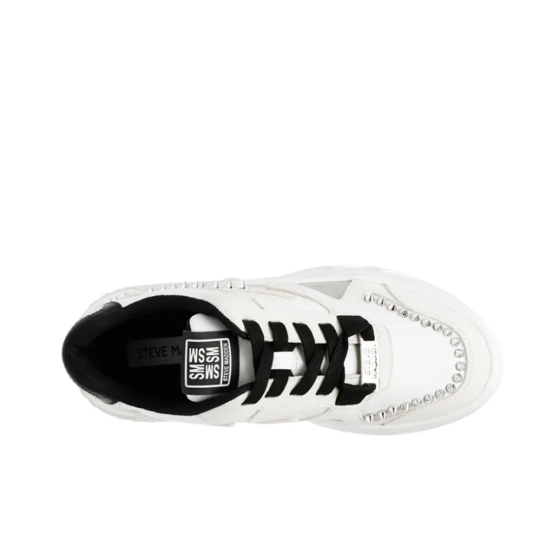 STEVE MADDEN Low-Top Skateboard Shoes 4.8cm Women's White-3