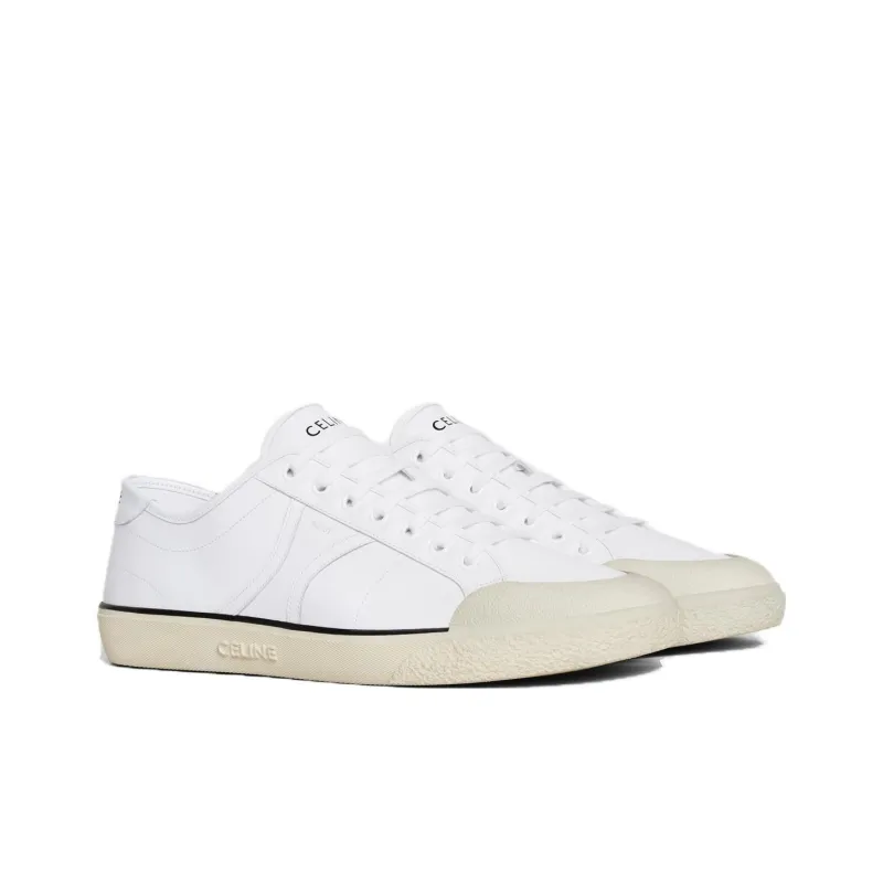 CELINE AS 01 ALAN Anti Slip Wear Resistant Low Top Skateboard Shoes Men's White-3