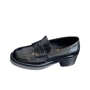 CHANEL Loafers 5cm Women's Black