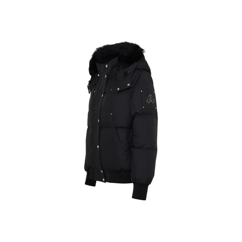 Moose Knuckles Buttoned Hooded Bomber Jacket-2