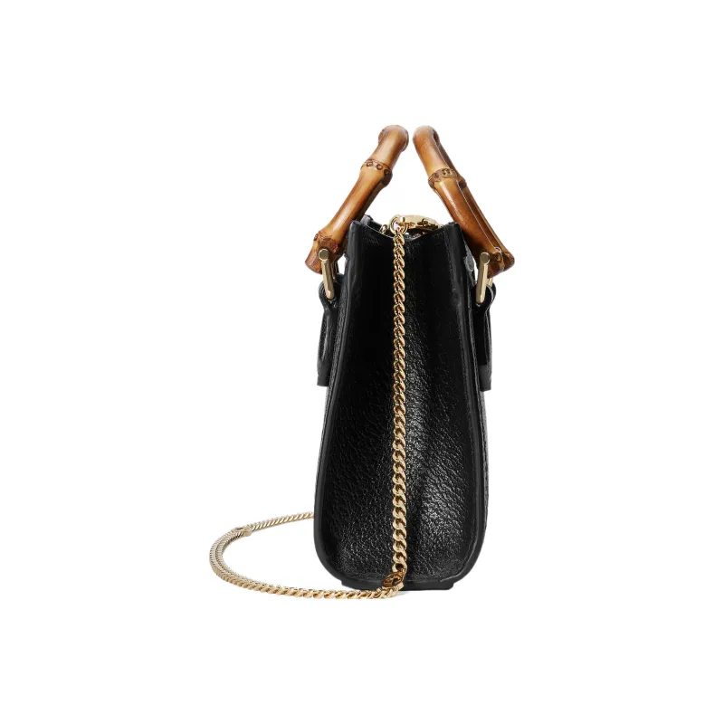 GUCCI Diana Leather Shoulder Bag, Crossbody Bag, Handbag Mini Women's Black-2