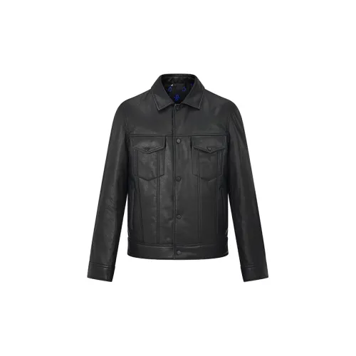 RARE Leather Jackets Men Black