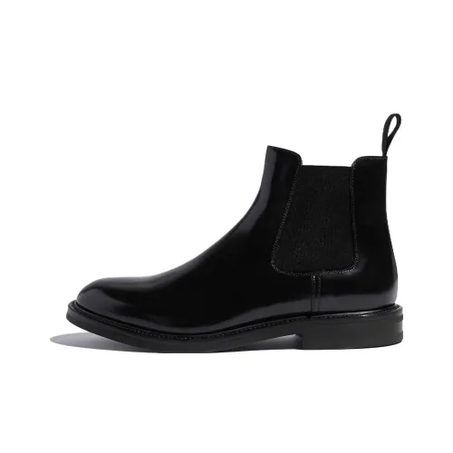 SCAROSSO Eric Leather Chelsea Boots